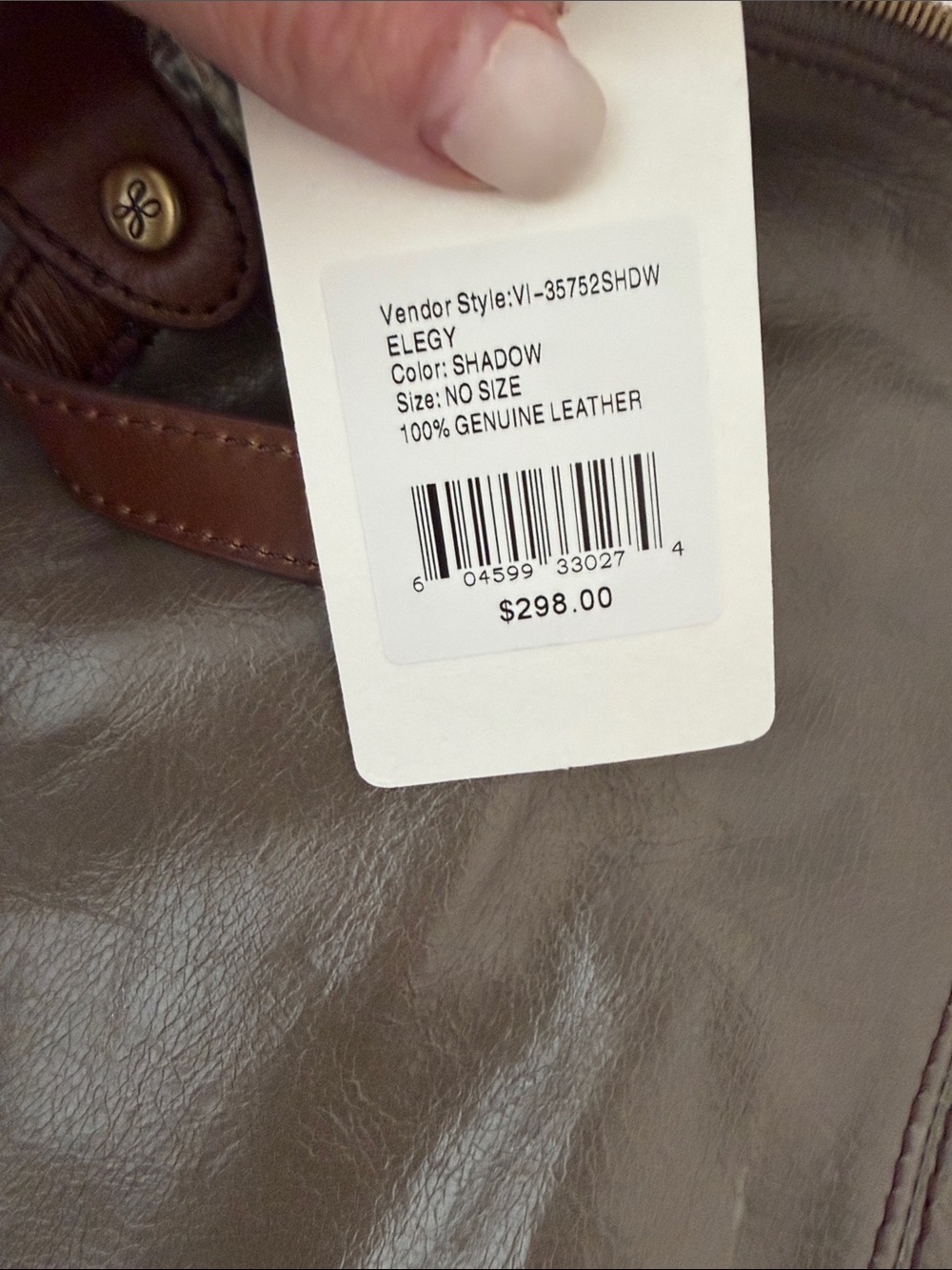 Hobo International EEGY Shadow Genuine Leather Shoulder Bag $298 - Picture 3 of 7